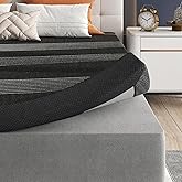 Fancylion 3 Inch Memory Foam Mattress Topper Twin, Cooling Gel Foam Mattress Topper for Back Pain Relief with Washable Cover & Non-Slip Base, CertiPUR-US Certified