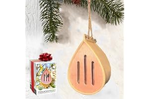 GARDENINGPRODUCTS4LESS Pollinating Palace-Wooden Hanging Butterfly House, Natural Habitat to Attract Butterflies to Your Garden and Yard