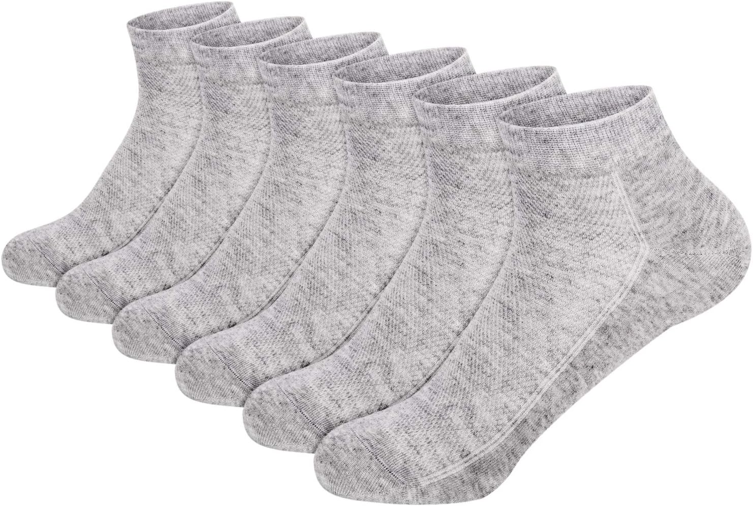 SERISIMPLEUltra-Thin Comfort Viscose Bamboo Mesh Ankle Socks for Women -Breathable Lightweight Low-Cut Socks 5 Pairs