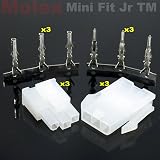 thumbnail image 2 of 2-Pack 15 Pin Molex Connector Set With .093″ Pins – 18-22 AWG, Free Hanging 2 of 6