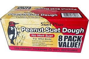 ST. ALBANS BAY SUET PLUS Suet Plus Peanut No Melt Suet Cake 8 Pack 12 oz Each