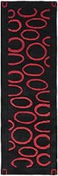 SAFAVIEH Soho Collection 2'6" x 8' Black / Red