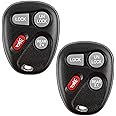 KeylessOption Key Fob Replacement for 1996 1997 1998 1999 2000 2001 2002 Buick Cadillac Chevrolet GMC Oldsmobile Pontiac Keyless Entry Remote Control, 4-Button 16245100-29 - 2 Pack