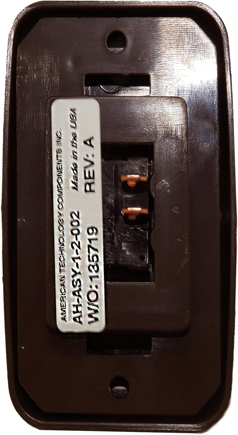 American Technology Components Single SPST On-Off Switch with Bezel, 12-Volt, for RV, Trailer, Camper (White): Automotive