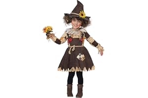 CALIFORNIA COSTUMES Girls Toddler Pumpkin Patch Scarecrow Costume
