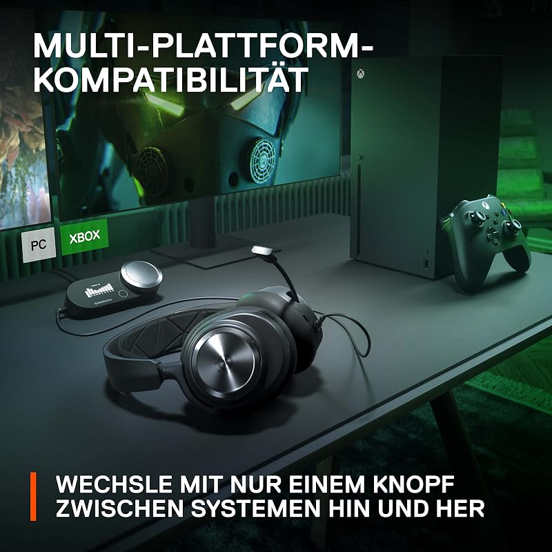 Arctis Nova Pro Xbox - Multi-System Gaming-Headset – Hi-Res Audio – 360° Surround-Sound – GameDAC Gen 2 – ClearCast Gen 2-Mikrofon – Xbox, PC, PS5, PS4, Switch 2