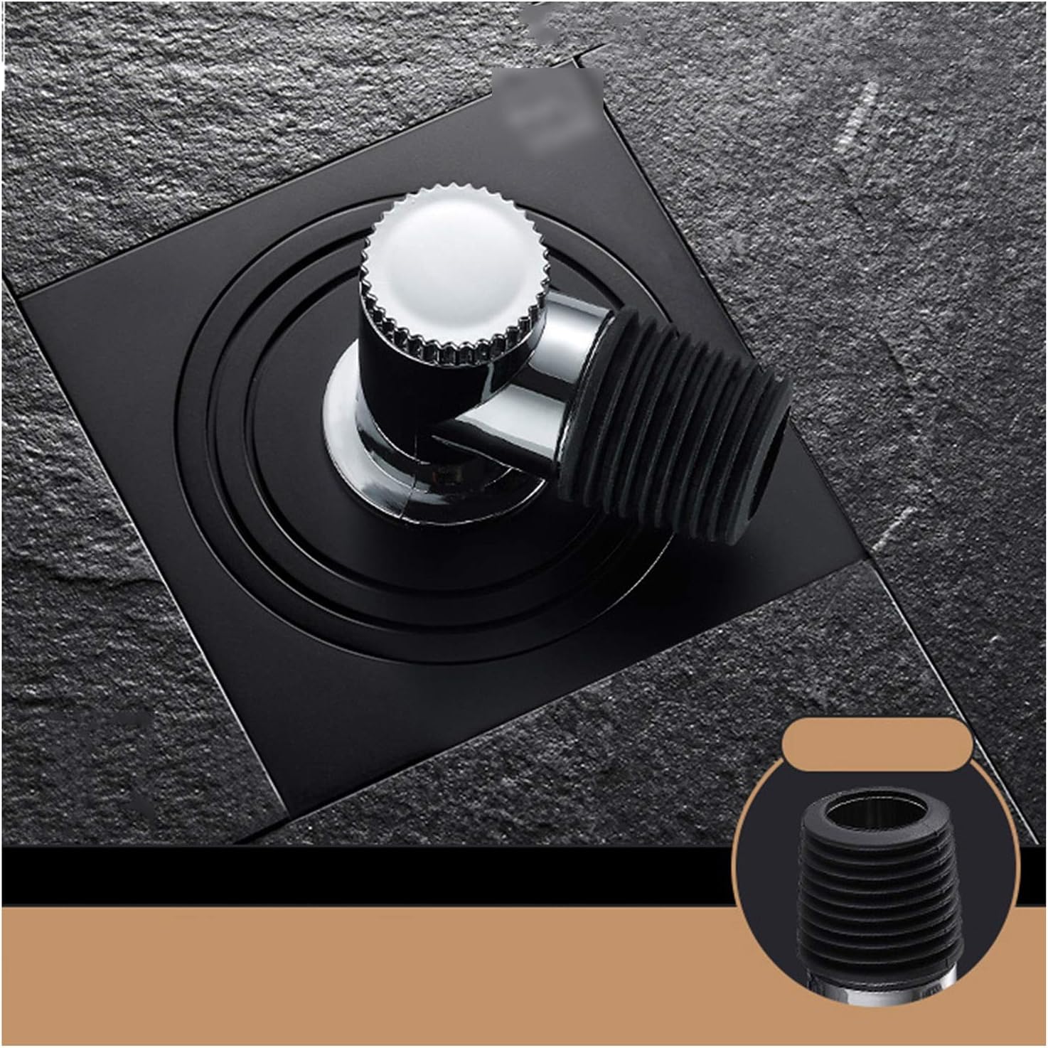 XXIOJUN Square Floor Drain, Waste Drain Cover Stainless Steel Floor