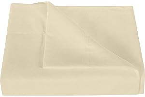 NTBAY Queen Flat Sheet Only - Brushed Microfiber Flat Sheet - Soft, Wrinkle-Free, Fade-Resistant, Stain-Resistant, Top Sheet, Hotel Quality Flat Bed Sheet, Light Taupe