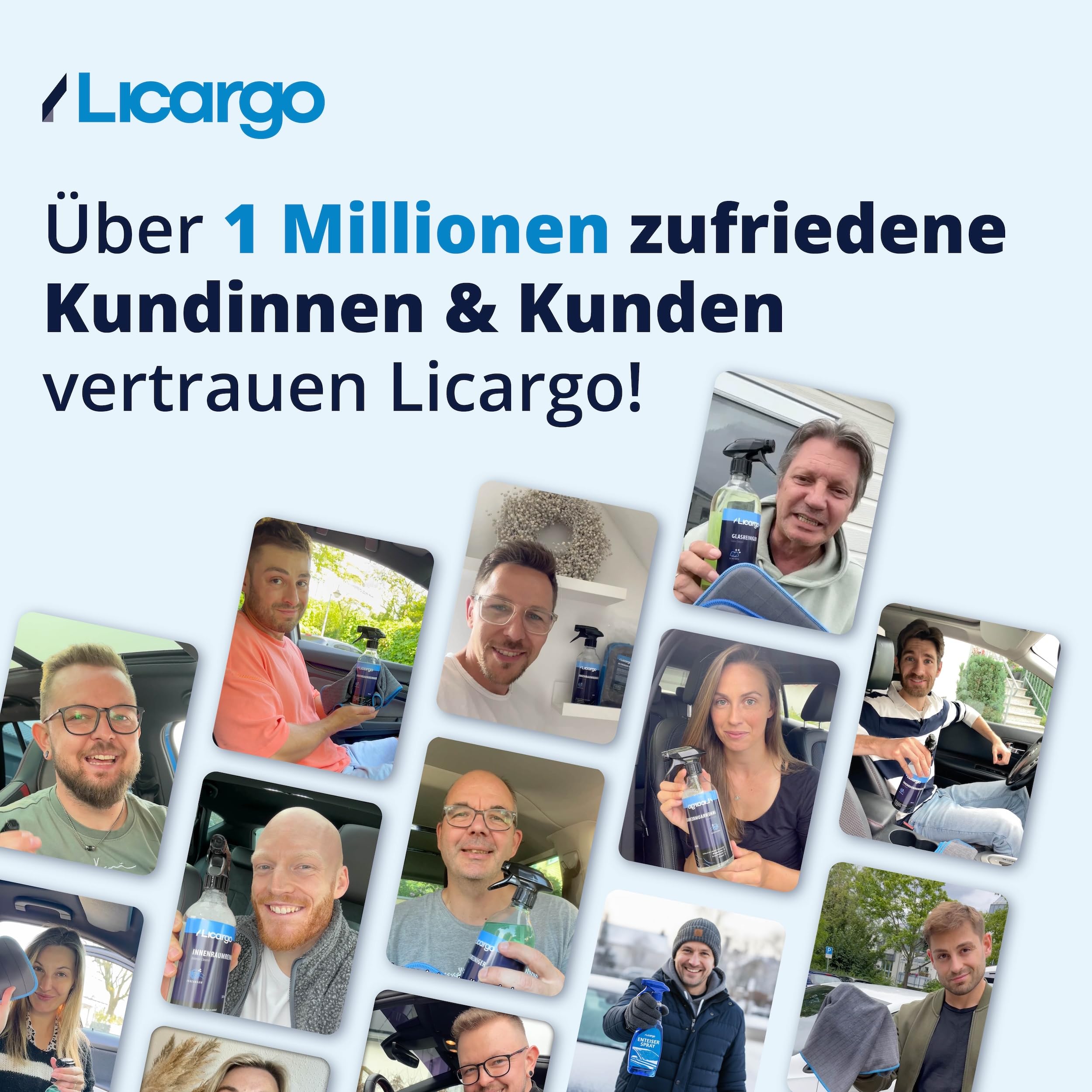 LICARGO Innenraumreiniger Auto 500 ml - Neuwagen-Frische in Minuten - Kraftvoll & schonend - Cockpitpflege Auto für Kunststoff, Leder & Armaturen - Polsterreiniger & Cockpitspray für den Innenraum 7