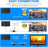 GLOBAL TECH Indoor TV Aerial 250 Mile Range Amplified Digital Antenna UK view 6