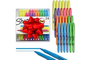Sharpie Pocket Highlighters Chisel Tip Highlighter Marker Set Office Supplies And Classroom Supplies Assorted Colors 24 Count