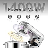 Aucma Stand Mixer 6.2L 1400W Tilt-Head with Dough Hook Wire Beater view 4