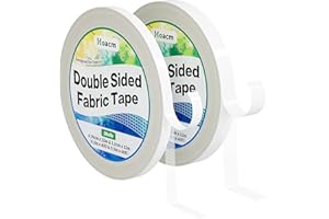 Hoacm Double Sided Fabric Tape, Extra Strong Hem Tape No Sew No Iron, Residue-Free Temporary Hem Tape for Pants Jeans Curtain