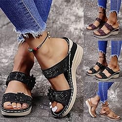 Black Sandals Women Wedge, Womens Sandals Platform