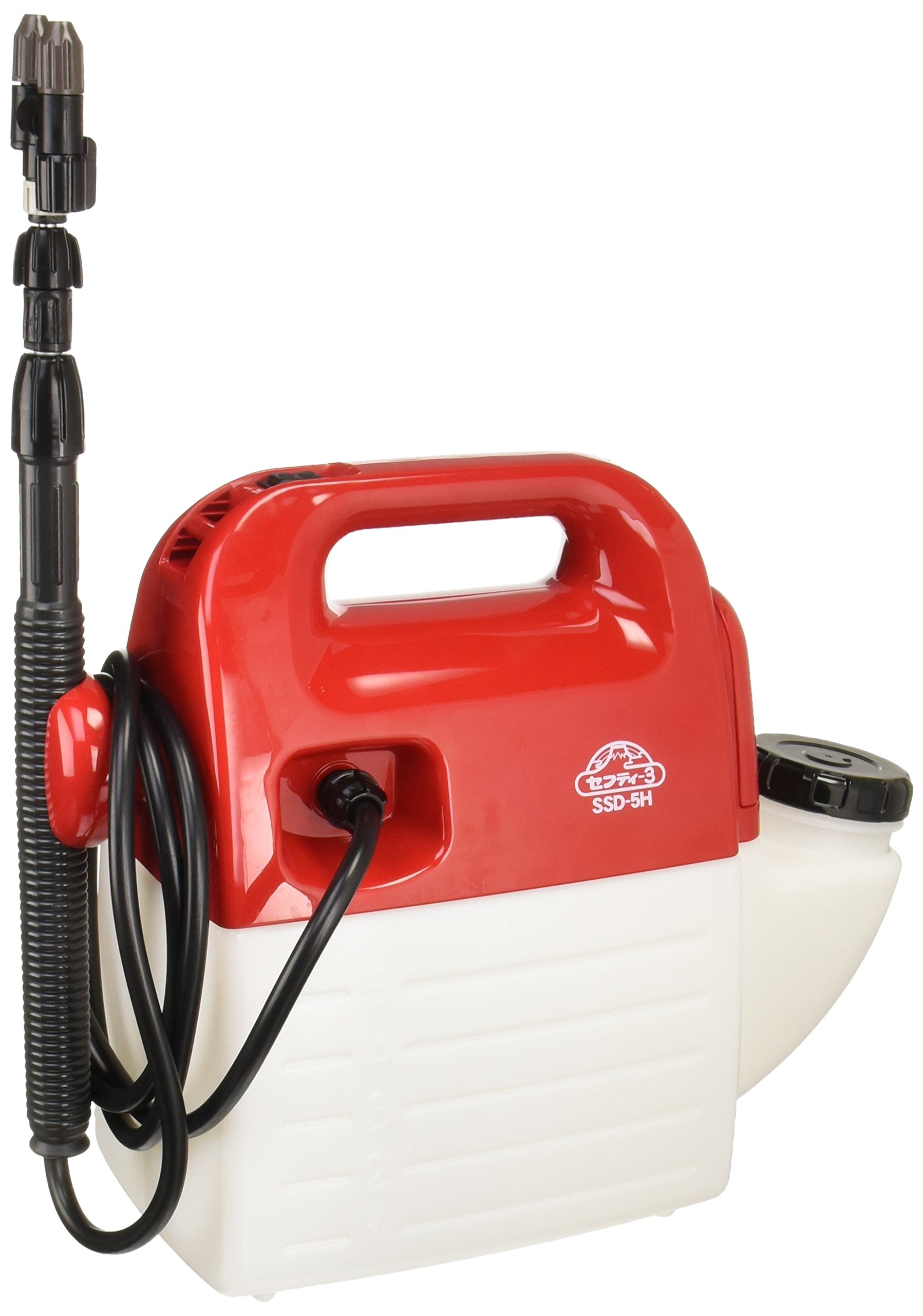 セフティー3(Safety-3) ハイパワー電池式噴霧器 5L ホース1.7m ノズル40-90cm 1頭2頭切替 SSD-5H商品画像