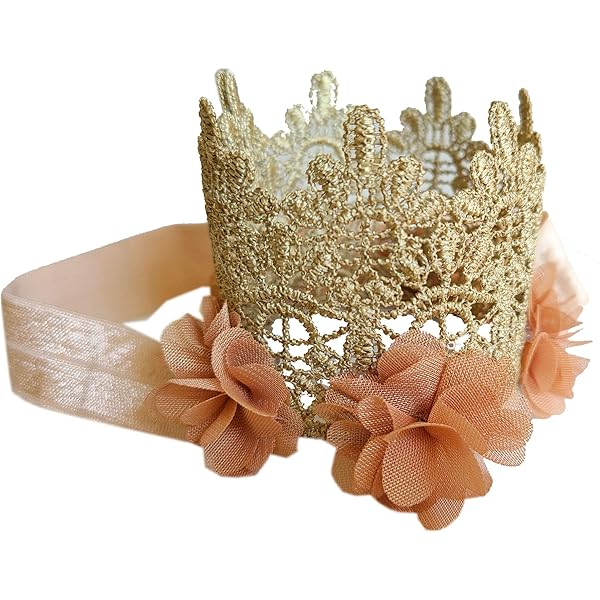 baby gold crown headband