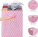 VERONLY Large Toy Box Chest Organizer Bins Pink 60x31x38 cm Foldable view 3
