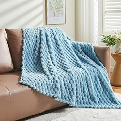 NEWCOSPLAY Super Soft Throw Blanket Blue Premium
