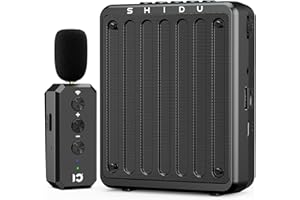 SHIDU 20W Voice Amplifier Wireless Lavalier Microphone Bluetooth Voice Amplifier for Teachers Portable Microphone with Speaker for Classroom,Speech, Meeting,Yoga,Outdoors