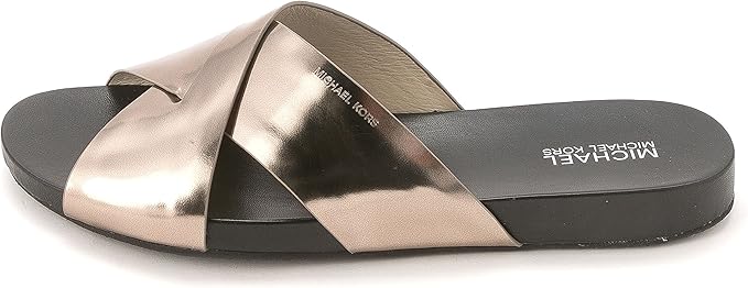 michael kors leather slides