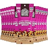 Second Nature Wholesome Medley Trail Mix - 12 Count, 2.25 oz Individual Snack Packs, Certified Gluten-Free &ndash; Dark Chocolate, Dried Fruit and Nut Trail Mix, Ideal for Travel Snacks