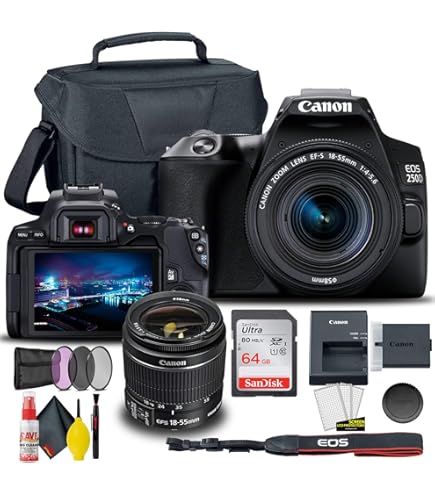 Canon EOS 250D カメラセット Amazon Canada: Canon EOS 250D DSLR Camera with 18-55mm DC