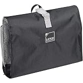 Lewis N. Clark Hanging Toiletry Bag for Travel Accessories, Shampoo, Cosmetics + Personal Items with Waterproof Compartment and Folding Design, Black