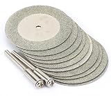 Dophee 10Pcs 40mm Diamond Cutting Discs with 2 Mandrels Rotary Tool view 1