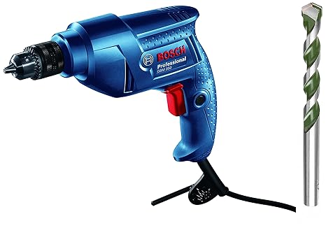 Bosch 06011A95F1 GBM 350 Professional Drill with Bosch 2608680795 Multipurpose Drill Bit 8mm