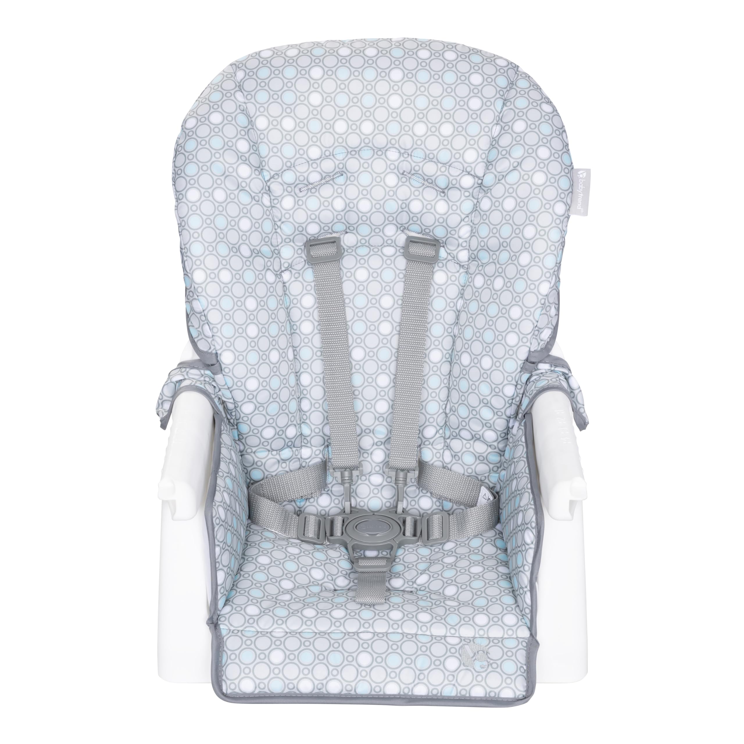 Baby Trend Adapt SpaceSaving Booster High Chair, Pebblestone Aqua