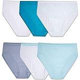 Fruit of the Loom Women's Tag Free Cotton Hi Cut Panties (Regular & Plus Size)