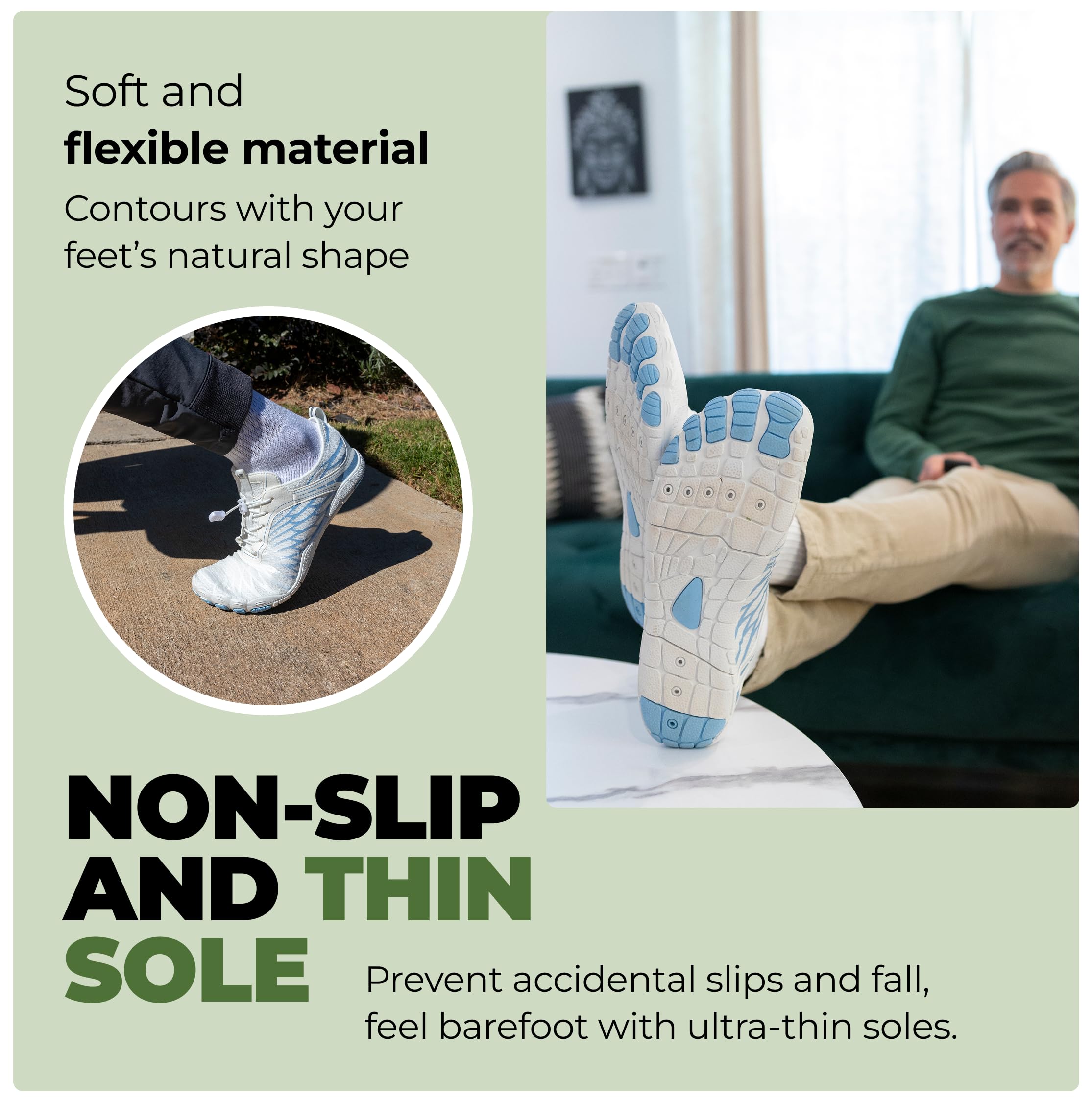 Hike Footwear Lazuli Pro - Healthier and Comfortable Feet with Barefoot Shoes, Lightweight Flexible, Arch Support, Wide Walking Shoes (Unisex)