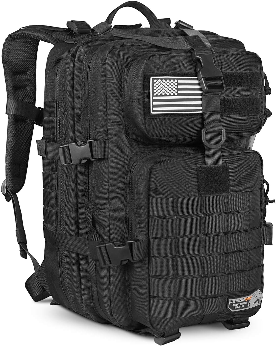 LeisonTac 42L Tactical Backpack Military ISO Standard with Hydration Bladder Compartment