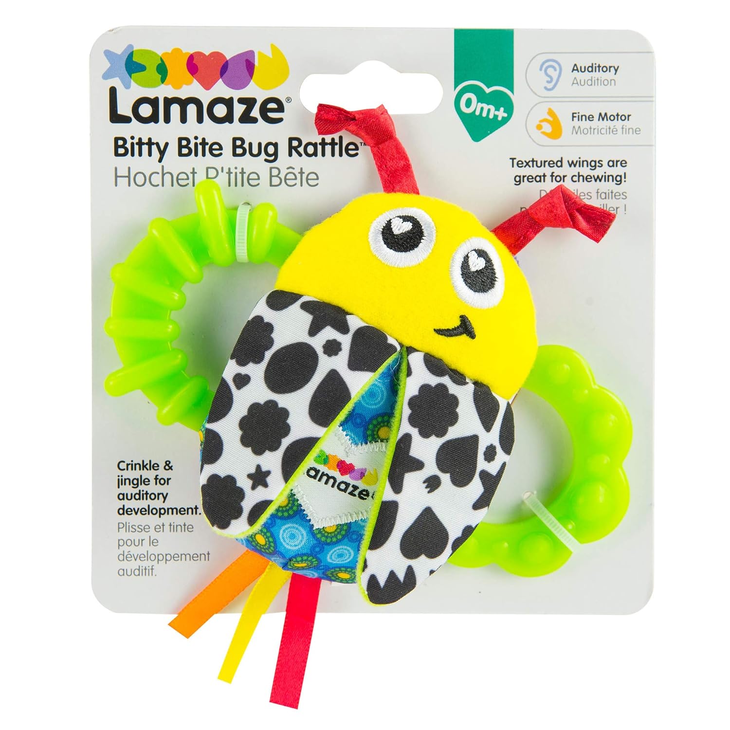 LAMAZE Bitty Bite Bug Rattle : Baby Rattles : Baby