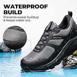 NORTIV 8 Men's Waterproof Hiking Shoes Lightweight