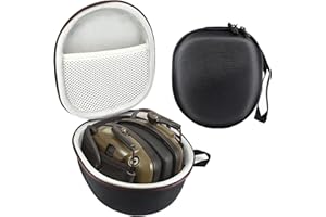 ZLiT Hard Shell Shockproof Protective Storage Bag Carrying Case for Howard Leight Impact Sport Electronic Shooting Earmuff