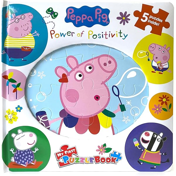 babyall ビスケット　ブレインクエスト　PeppaPig等　マイヤペン付 Peppa Pig My First Puzzle Book - Jigsaw Puzzles for kids, 10