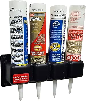 Product Handlers Four Caulk Tube Holder Garage Shop Race Trailer Caulk ...