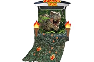 EXCELLANYARD Dinosaur Trunk or Treat Car Decorations Kit Halloween Car Decorations Green