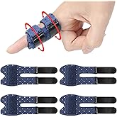 Wisesso Trigger Thumb Splints, Finger Splint for Broken/Straightening/Arthritis, Breathable Thumb Brace for Thumb/Middle/Ring