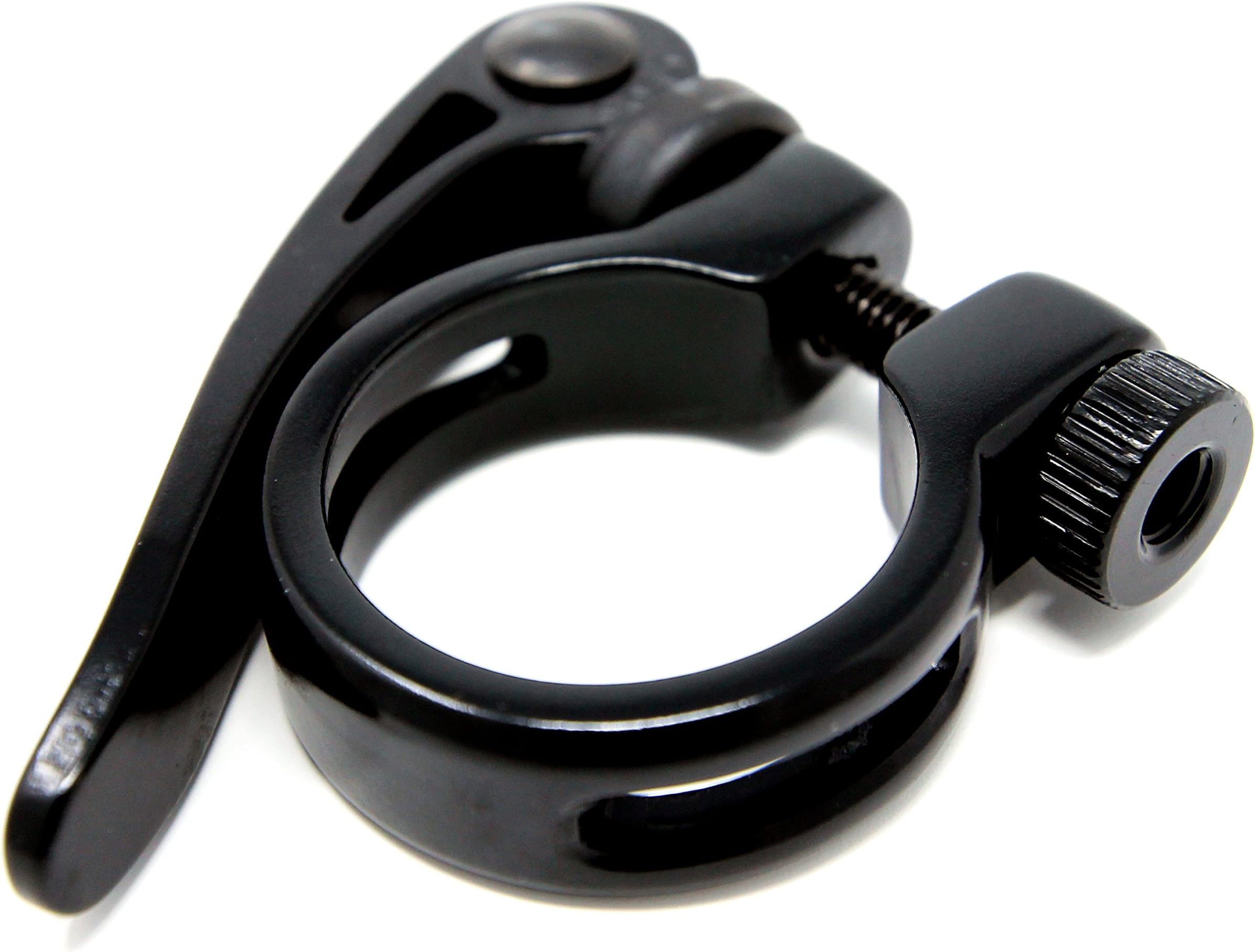 The Flying WheelsAluminum Quick-Release Seat Post Clamp Ultra Black Bike Seat Clamps (34.9mm)