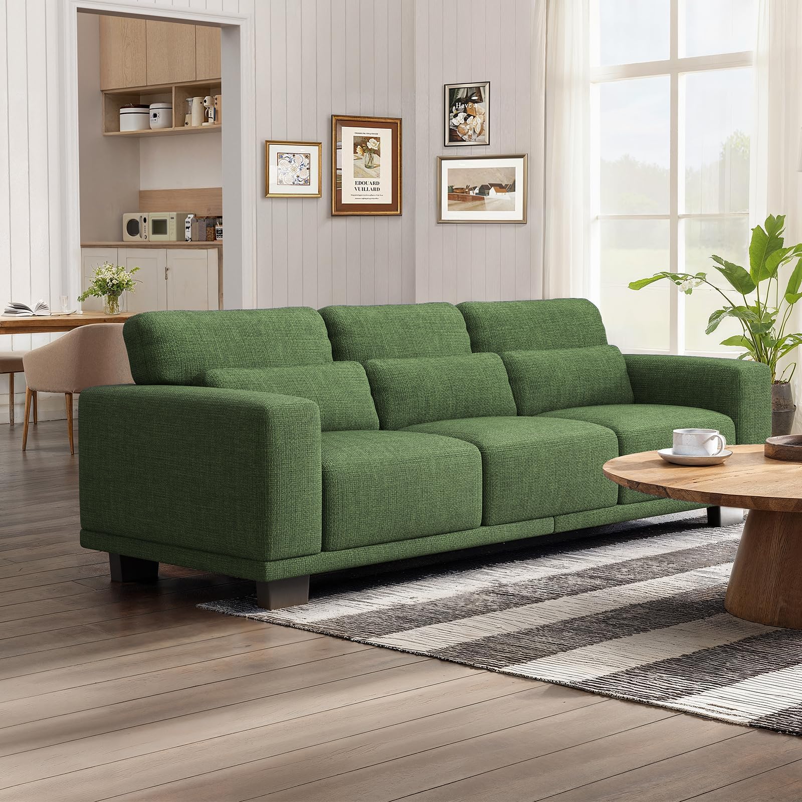 Photo 1 of *************INCOMPLETE ITEM, THIS IS ONLY 1 BOX OUT OF A MULTI BOX SET*************
Marsail 89" Sofa, 3 Seater Couch for Living Room, Modern Sofa with Deep Seats Supportive Cushion and Wide Armrests, Easy to Clean with Removable Covers, Linen Fabric, Gre