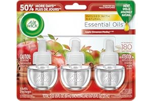 Airwick Plug In Scented Oil, Apple Cinnamon Medley, 3 Refills
