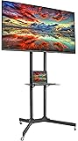 VIVO TV Cart for LCD LED Plasma Flat Panel Stand w/Wheels Mobile fits 32" to 65" (STAND-TV03E)