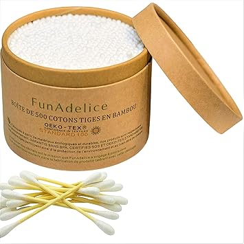 Coton Tige Biodegradable Bambou 500 Coton Tiges Bois Bio Cure Oreilles Bambou Biologique Batonnets Coton Ecologique Nettoyage Curette Oreilles Oriculi Zero Dechets Silicone Durable Polyvalent Adult Amazon Fr Beaute Et Parfum