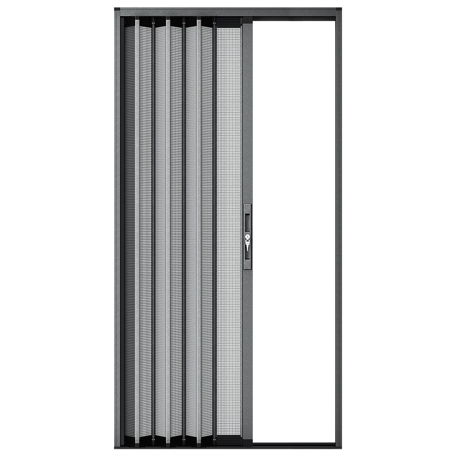 Photo 1 of Augblinds Custom Retractable Screen Door for Sliding Doors - Aluminum Frame and Screen Mesh (4 PCS Material Sample)
