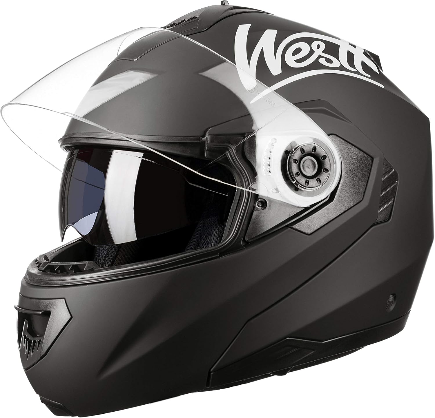 Casque Moto Modulaire Westt Torque Noir – Taille XL, Occasion Avec Protection