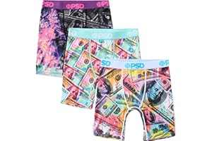 PSD Underwear Boys Boxer Briefs - Animal Print, Comfortable Active Underwear for Boys, Packs & Singles