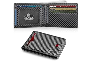 Zitahli Mens-Wallet-Slim-Leather-RFID Blocking Wallet for Men Minimalist Bifold Credit Card Holder with Gift Box