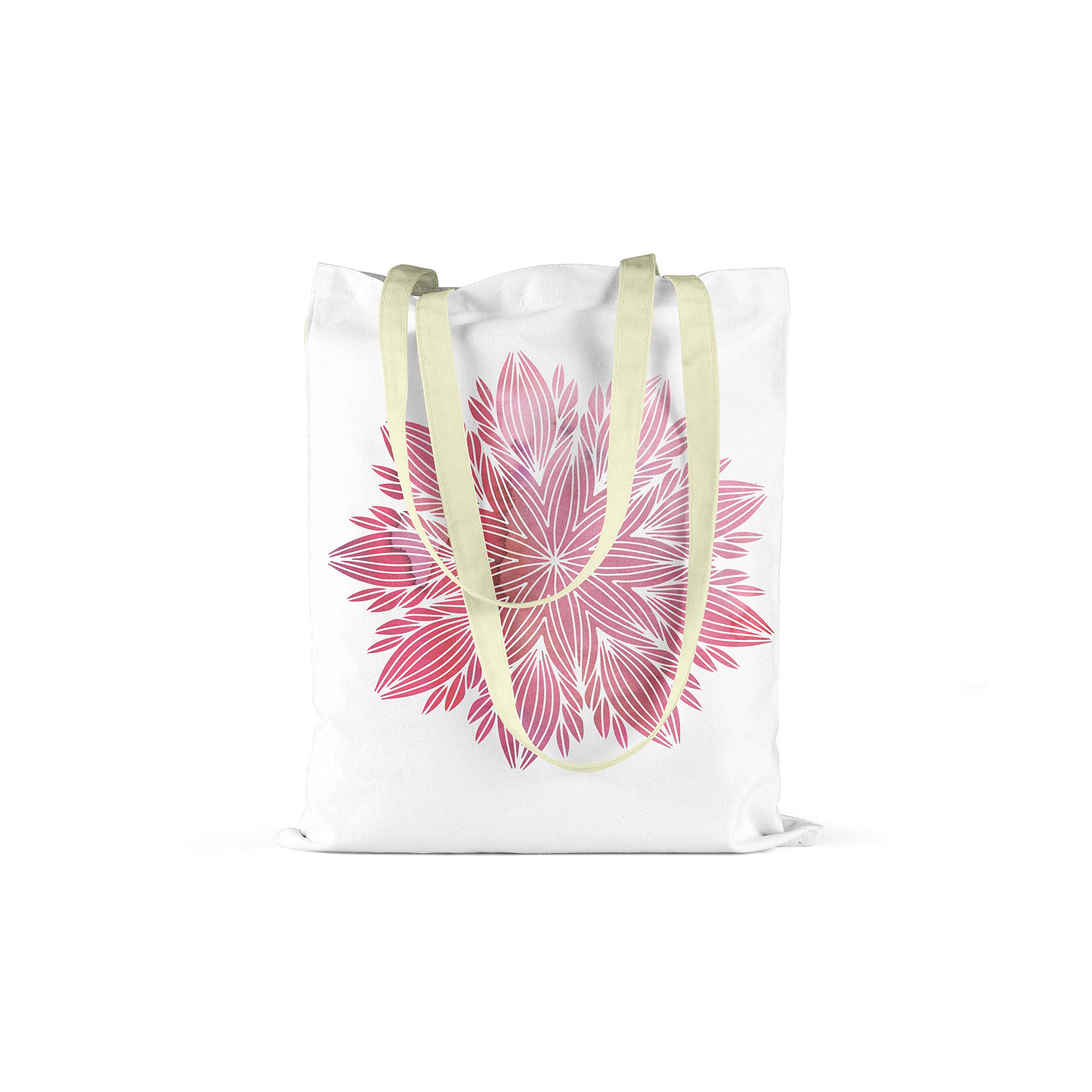 Bonamaison Printed Tote Bag, Reusable Grocery Bag, Shopping Bag, Machine Washable, Foldable, Canvas Cloth Bag with Handles, Size: 34x40 Cm